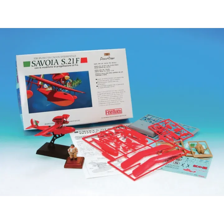 Model Kit Savoia S.21F Version 2 + fig. Porco 1/72 - Porco Rosso